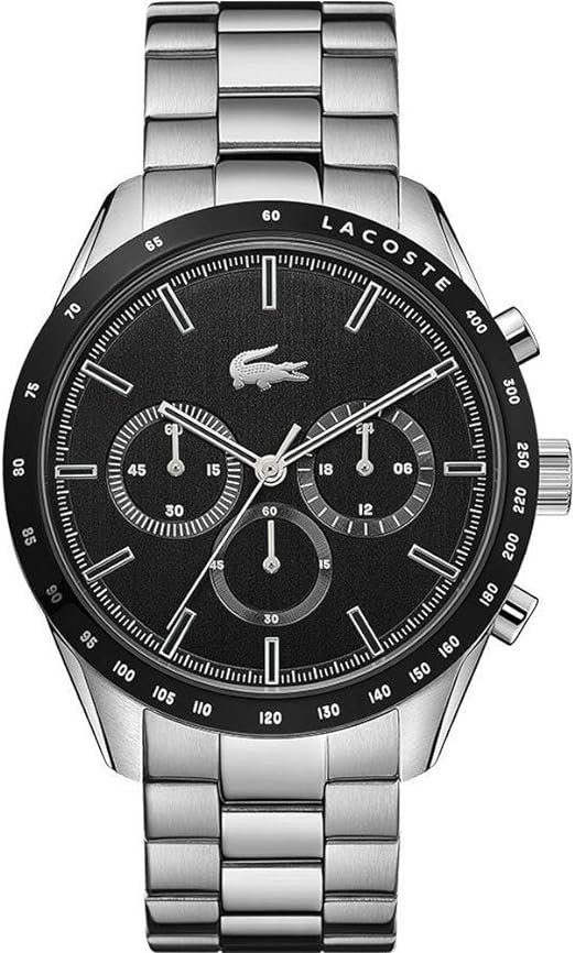 Lacoste-Reloj-Cronografo-de-Cuarzo-para-Hombre-Collecion-Boston-con-Correa-en-Acero-Inoxidable Los 8 Mejores Relojes para Hombre en 2024: Estilo y Funcionalidad